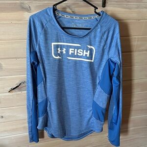 Under Armour Blue Fishing Long Sleeve